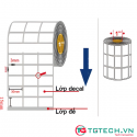 Giấy in mã vạch 30 × 15 mm - 3 tem / 1 hàng