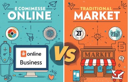 Kinh doanh online khác kinh doanh thị trường ở điểm nào?