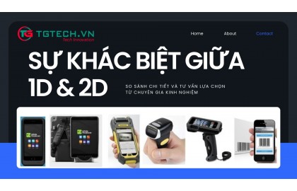 Sự khác biệt giữa máy quét công nghệ 1D và 2D – So sánh chi tiết & tư vấn chọn mua