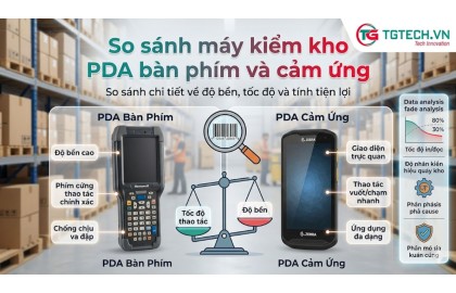 So sánh máy kiểm kho PDA bàn phím và Máy kiểm kho cảm ứng