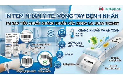 In tem nhãn y tế, vòng tay bệnh nhân - Tại sao tiêu chuẩn kháng khuẩn của Zebra lại quan trọng?