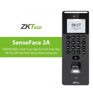 Máy chấm công ZK Teco SenseFace 2A (vân tay, khuôn mặt, thẻ từ) Máy chấm công ZK Teco SenseFace 2A (vân tay, khuôn mặt, thẻ từ)
