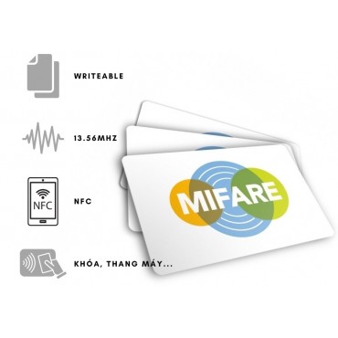 Thẻ Mifare 1K – Thẻ chip cảm ứng 13.56MHz bảo mật cao Thẻ Mifare 1K – Thẻ chip cảm ứng 13.56MHz bảo mật cao